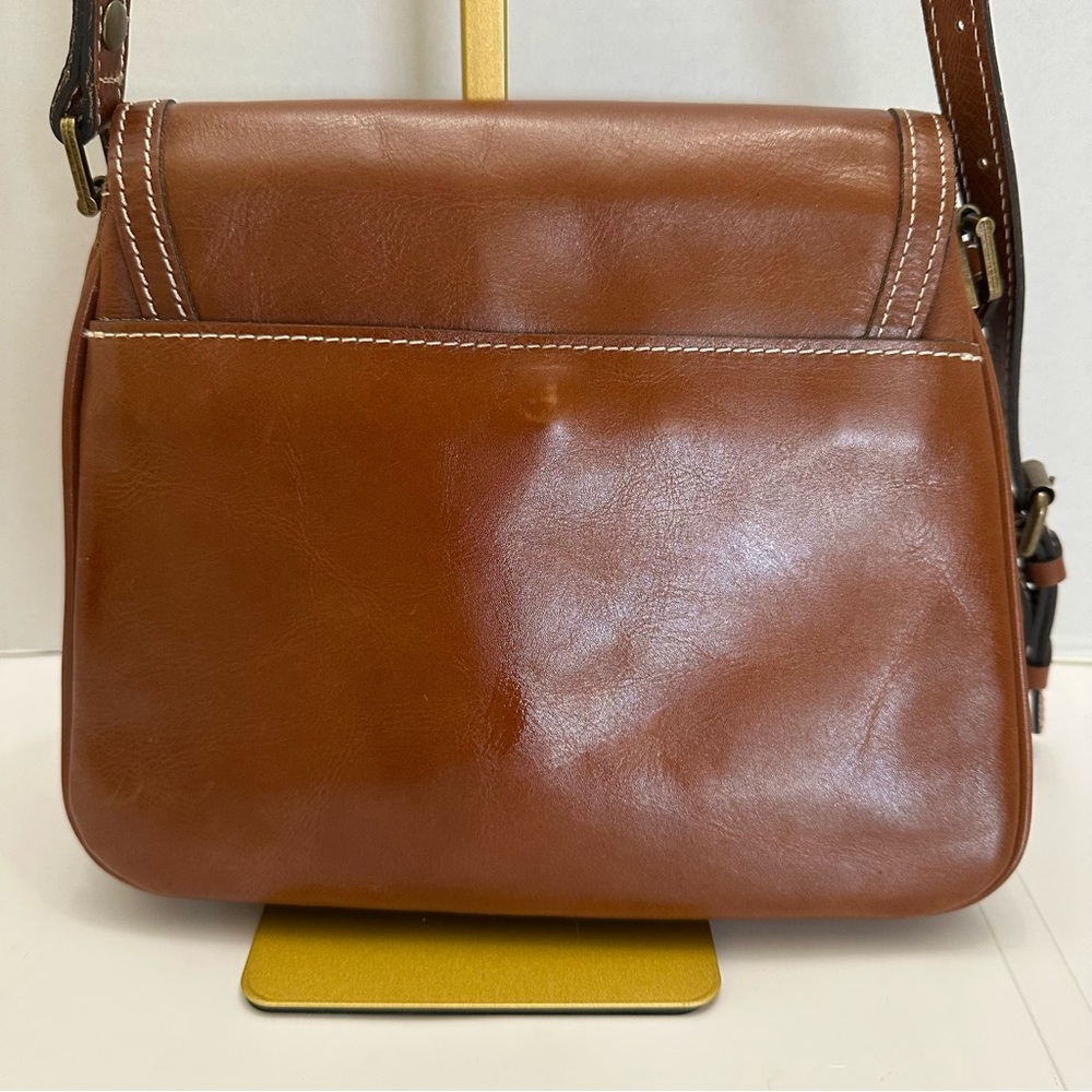 Patricia Nash Alimena Crossbody Shoulder Bag – Brown Leather, Heritage Collectio - Picture 3 of 10